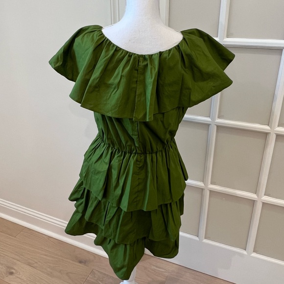 A New Day Green Ruffle Mini Dress - Picture 4 of 7